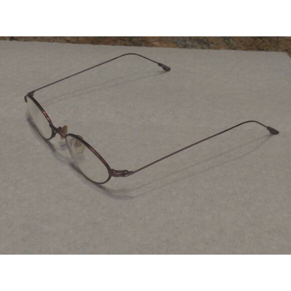 St. Moritz Womens Eyeglasses Frames Full Rim Metal Rosetta Burgundy 46-18-140 - Picture 5 of 6